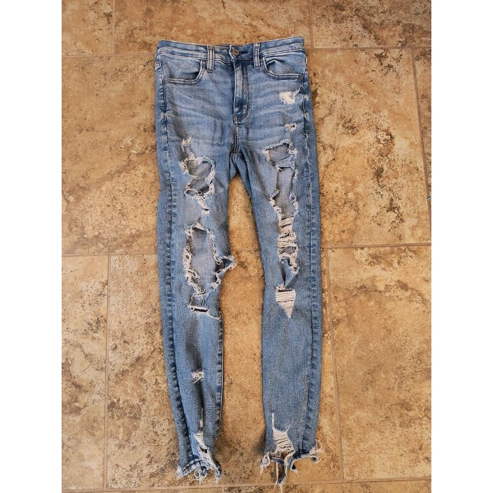 American Eagle jeans women Next Level Stretch Super Hi-rise Jegging Size 2 Short